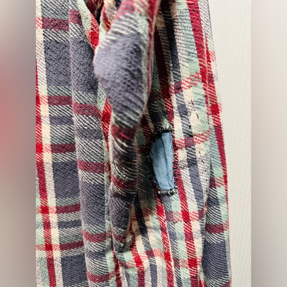 RRL Double RL mens patchwork plaid overshirt - Picture 5 of 6